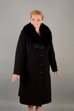 Пальто шаль черное 5506