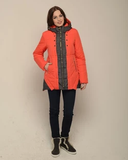 Куртка зимняя двухцветная оранжевая 3037